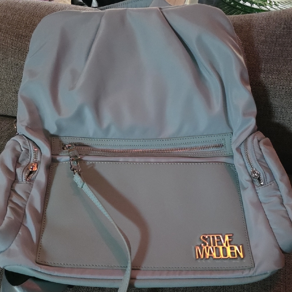 Steve Madden Light Blue Backpack - Picture 3 of 6